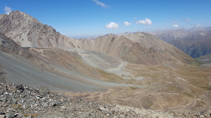 Fototapeta na wymiar In den Bergen des Kirgisistan.