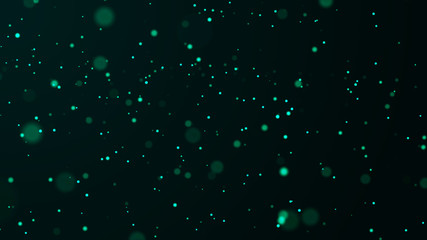 Dust particles. Abstract futuristic background of dots. Cosmic illustration. 3d rendering.