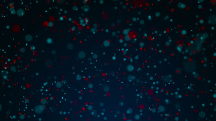 Fototapeta na wymiar Dust particles. Abstract futuristic background of dots. Cosmic illustration. 3d rendering.