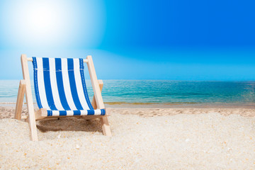 hammock on the sand of the beach, summer and vacation