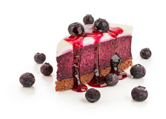 Delicious blueberry cheesecake