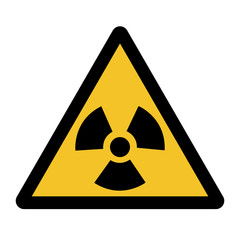 Radiation Hazard Symbol Sign Isolate On White Background,Vector Illustration EPS.10