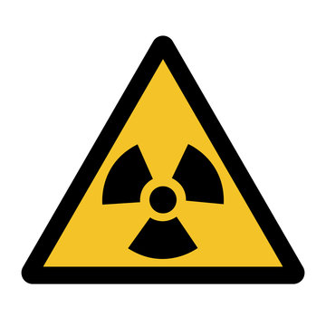 Radiation Hazard Symbol Sign Isolate On White Background,Vector Illustration EPS.10