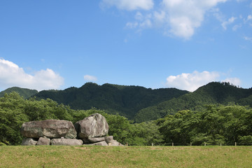 奈良県　飛鳥村　石舞台古墳