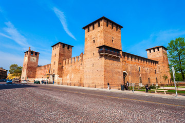 Fototapeta na wymiar Castelvecchio Castle in Verona, Italy