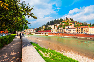Obraz premium San Pietro Castle in Verona