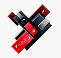 Obraz premium Minimal square banner abstract background