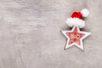 Christmas decor stars, Christmas greeting card. - Image