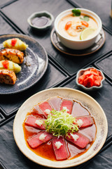Fototapeta na wymiar traditional japanese food