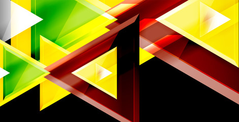 3d triangular vector minimal abstract background design, abstract poster geometric design
