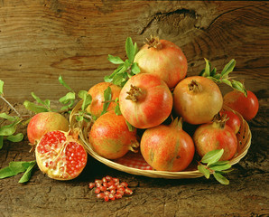 Pomegranates.