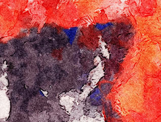 Abstract pretty watercolor texture background. Acrylic wet painting style. Colorful splashes of paint on paper. Printable in big size design pattern backdrop.