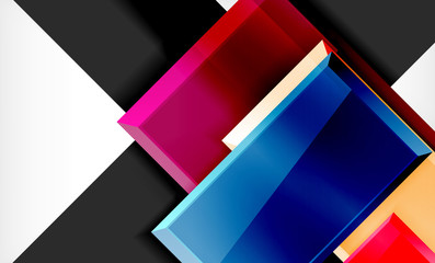Color squares futuristic abstract background