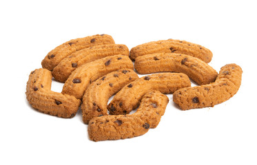 chocolate chip cookies isolated