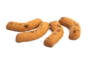 chocolate chip cookies isolated