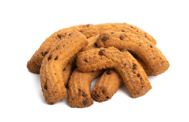 chocolate chip cookies isolated