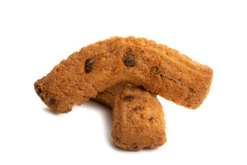 chocolate chip cookies isolated