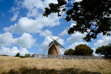 The Bembridge windmill, Isle of Wight is the only windmill left on the island
