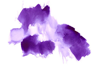 watercolor abstract strokes with purple shades.High resolution banner