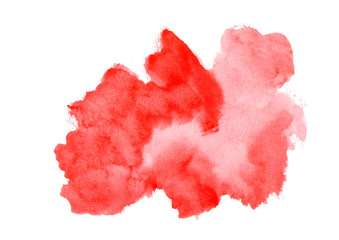 red colorful background.Gradient paint strokes on white background