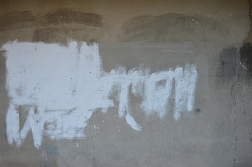 peeling plaster on concrete wall background