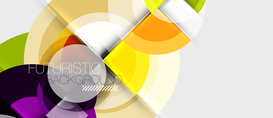 Fototapeta premium Circular geometrical design template