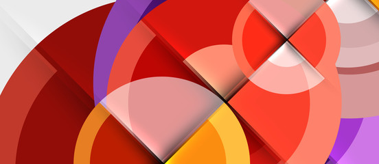 Geometric design abstract background - circles