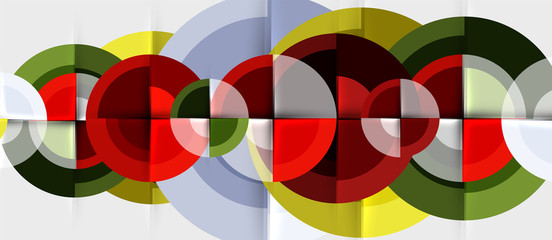 Obraz premium Geometric design abstract background - circles