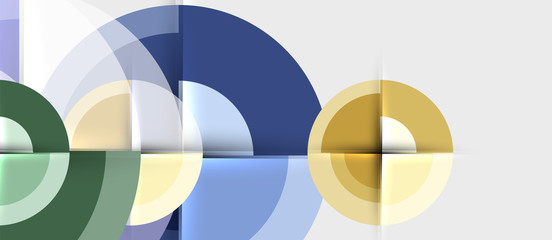 Obraz premium Geometric design abstract background - circles