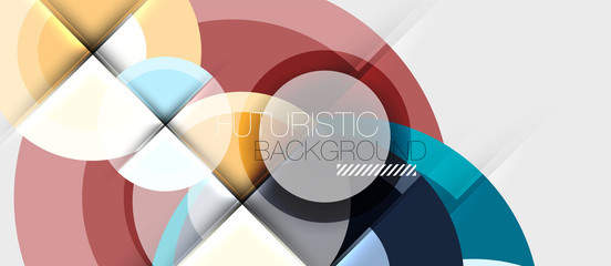 Obraz premium Circular geometrical design template