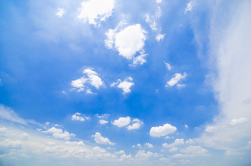 Fototapeta premium tranquil with beautiful cloud and blue sky background.