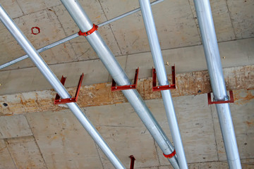 Stainless steel pipe in the factory