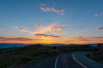 Early moring in the nothern part of Yellowstone National Park
