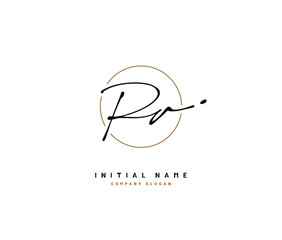 R A RA Beauty vector initial logo, handwriting logo of initial signature, wedding, fashion, jewerly, boutique, floral and botanical with creative template for any company or business.