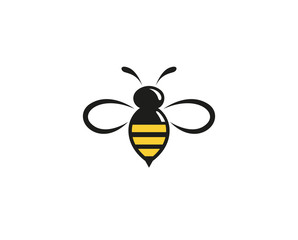 Creative Abstract Bumblebee Logo Design Vector Symbol Illustration - obrazy, fototapety, plakaty