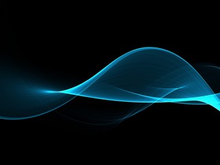 Elegant Abstract Dark Blue Wave Background 