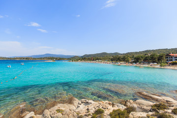 Fototapeta na wymiar Greece beach summer seascape