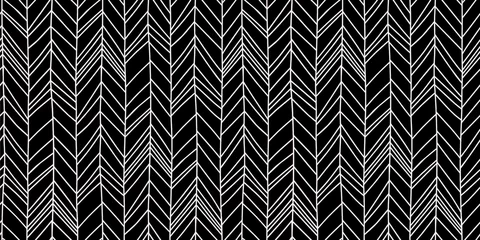 Fototapete Schwarz Weiß geometrisch modern abstrakte einfache Abdeckung wiederholt für Textilverpackung und Kunstdekoration.