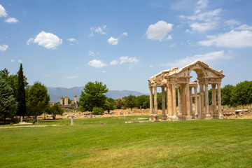 Ancient city of Aphrodisias, Aydin / Turkey. Travel concept photo.