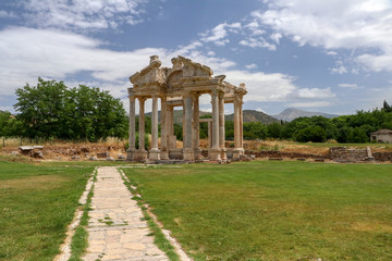 Fototapeta na wymiar Ancient city of Aphrodisias, Aydin / Turkey. Travel concept photo.