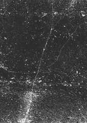 Distress old cracked concrete texture, vector illustration. Black and white grunge background. Stone, asphalt, plaster, marble.