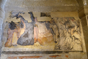 crèche murale à Otrante