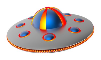 UFO spacecraft. Alien Space Ship.