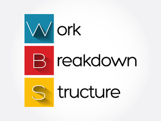 WBS - Work Breakdown Structure acronym, business concept background