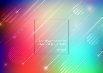 Abstract colorful background with geometric shapes