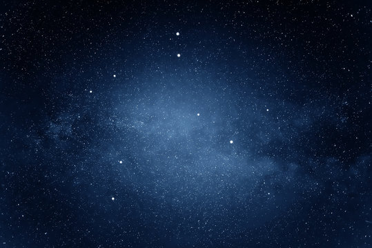 Milky Way galaxy in the night sky. Starry sky