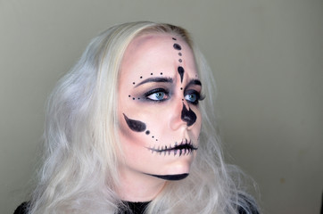 Modern Skull Makeup