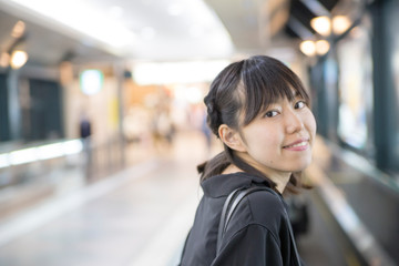 Berry cute Japanese young woman.