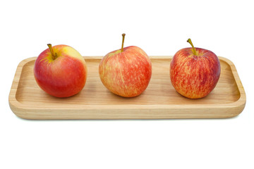 red apples on a plate