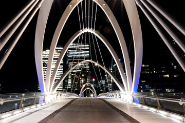 Fototapeta premium Melbourne CBD night life